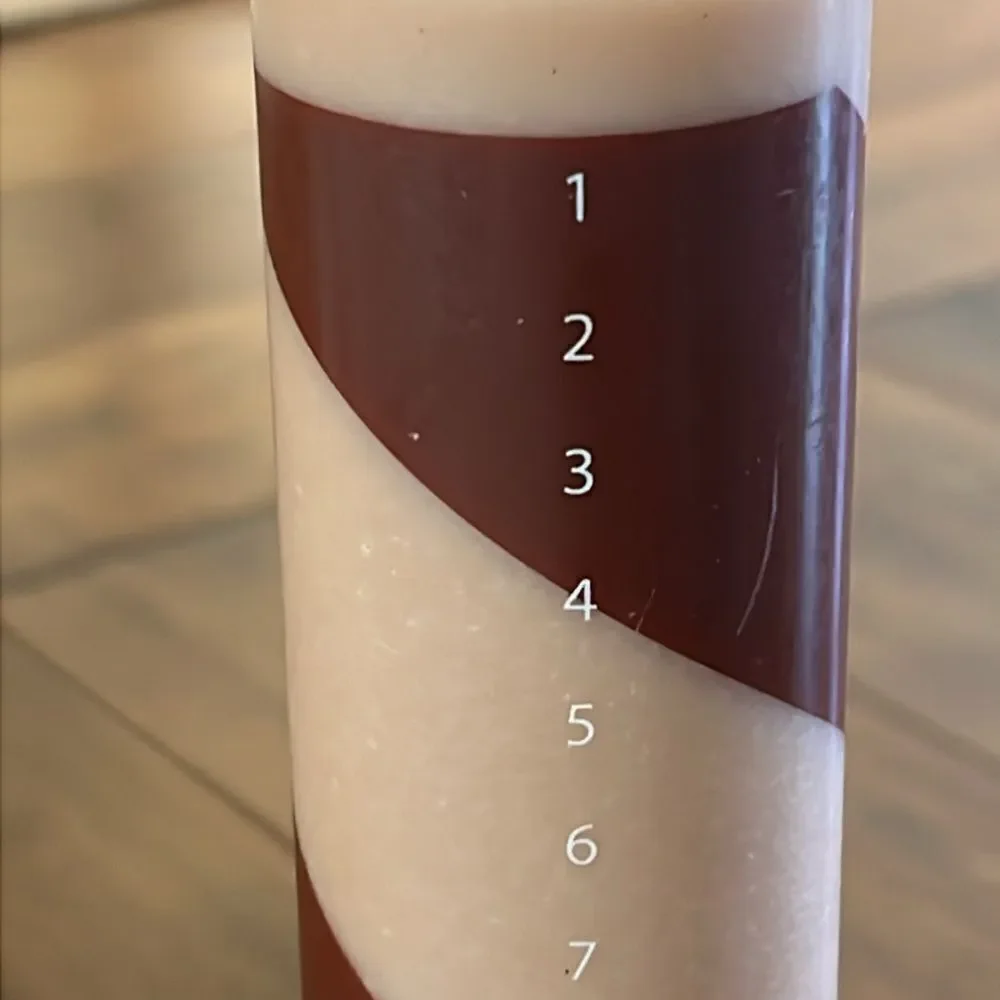 Terrain Candy Stripe Advent Candle Holiday Christmas - Picture 5 of 6